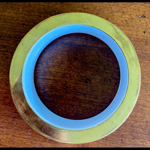 KARA ROSS enamel snakeskin wide bangle - Picture 3 of 4